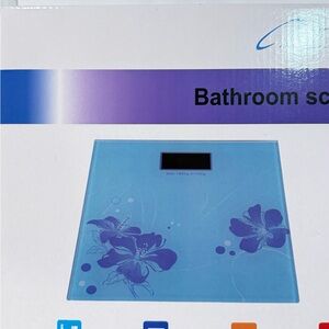 Floral Bathroom Scale ultra slim